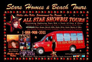 sightseeing-tours-hollywood-beverly-hills-bel-air-celebrities-landmarks-all-star-showbiz-tours-poster All Star Showbiz Tours Poster